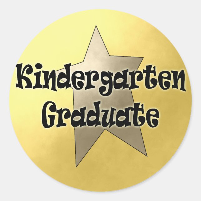 Kindergarten Abschluss Geschenke Runder Aufkleber (Vorderseite)