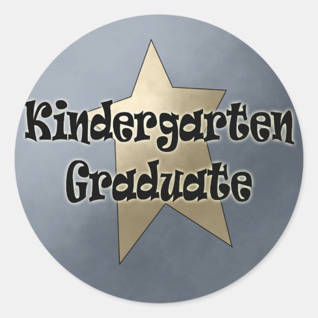 Kindergarten Abschluss Geschenke Runder Aufkleber (Vorderseite)
