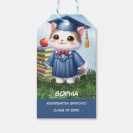 Kindergarten Abschluss Girl Cat Herzlichen Glückwu Geschenkanhänger
