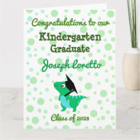 Kindergarten Abschluss Glückwunsch T-REX