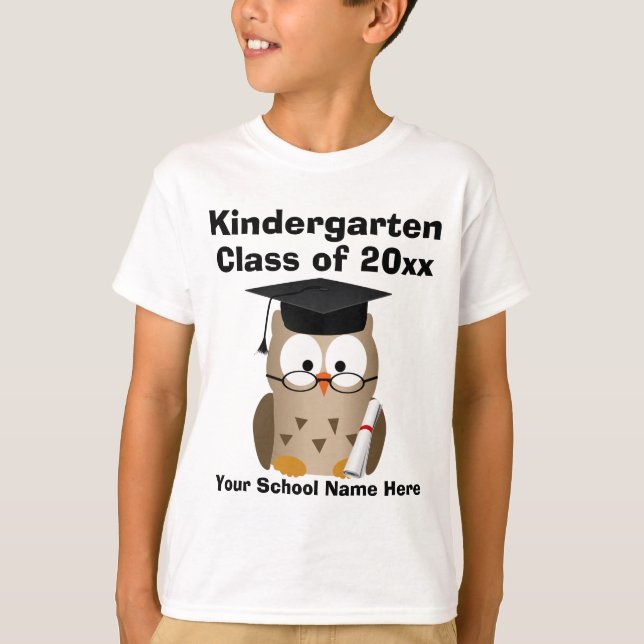 Kindergarten-Abschluss-kundenspezifische kluge T-Shirt (Vorderseite)