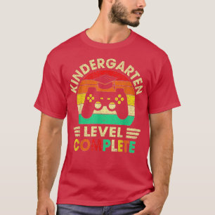 Kindergarten Abschluss Level Complete Video Games T-Shirt