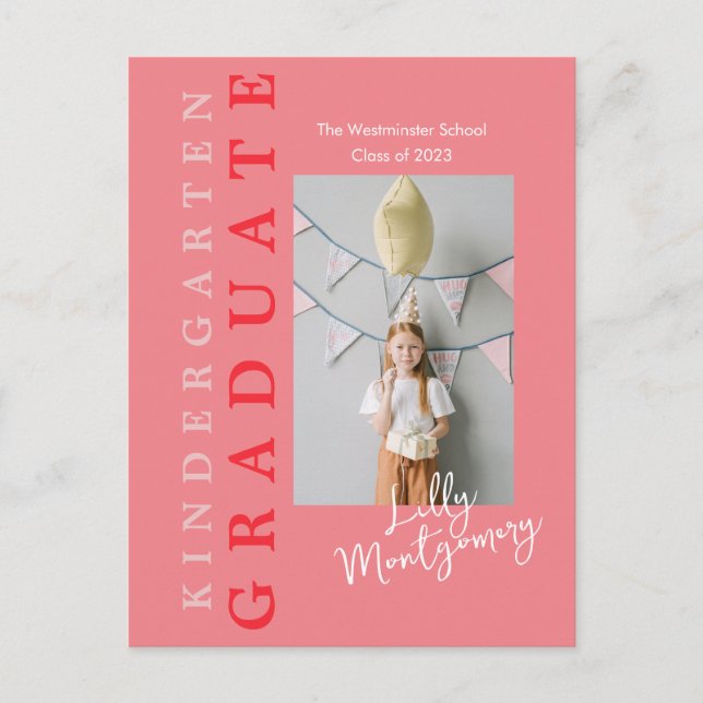 Kindergarten Abschluss Postkarte 5 Fotos (Vorderseite)