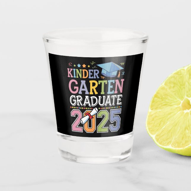 Kindergarten-Abschluss-Schule 2025 Schnapsglas (Vorderseite)