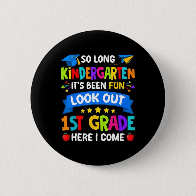 Kindergarten Abschluss Shirt 2025 Kindermädchen Button (Vorderseite)