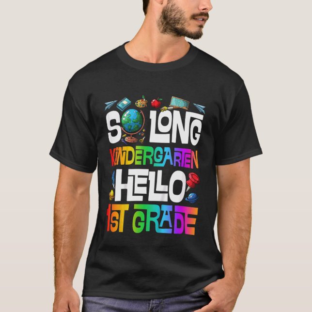 Kindergarten Abschluss So Long Kindergarten Hallo  T-Shirt (Vorderseite)