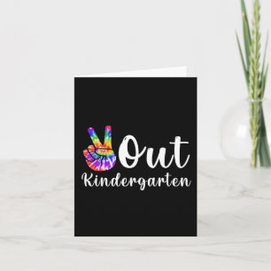 Kindergarten am letzten Tag des Abschlusses Karte
