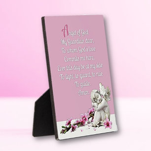 Kindergarten Angel Tabletop Plaque mit Easel Fotoplatte