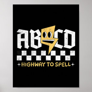 Kindergarten Autobahn zum Schreiben Süß Zurück zur Poster