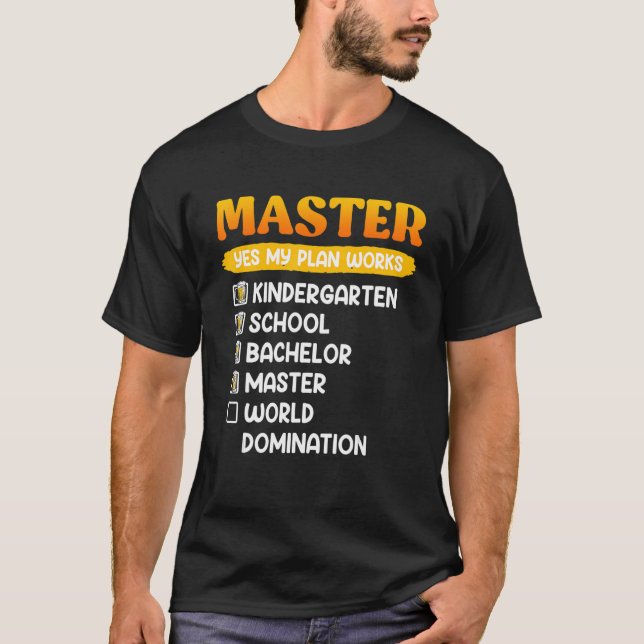 Kindergarten Bachelors Master Degree T-Shirt (Vorderseite)