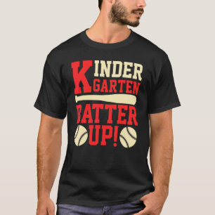 Kindergarten Batter Up Baseball Softball Zurück zu T-Shirt