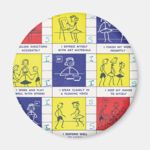 Kindergarten-Berichtskarte Magnet