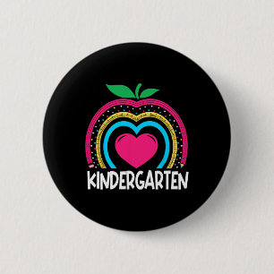 Kindergarten Boho Rainbow-Lehrerteam Kinder squa Button