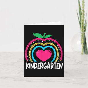 Kindergarten Boho Rainbow Teacher Team Kinder Squa Karte