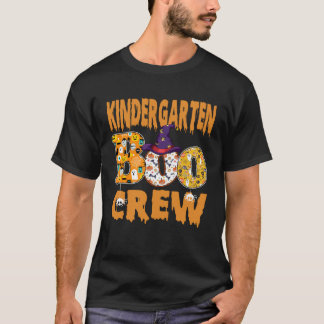 Kindergarten Boo Crew Lehrer Halloween T-Shirt