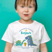 Kindergarten Boy Abschluss Dinosaur Individuelle N