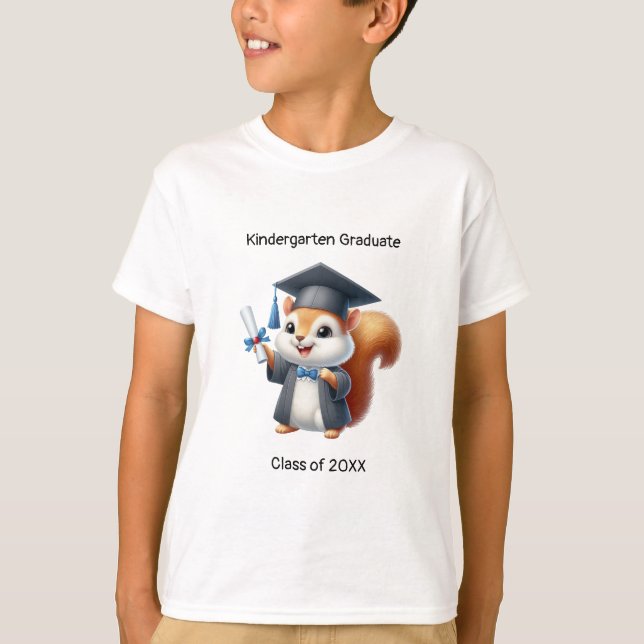 Kindergarten Boy Graduate Niedlich T-Shirt (Vorderseite)