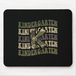 Kindergarten Camouflage Camouflage Boy Teacher Zur Mousepad
