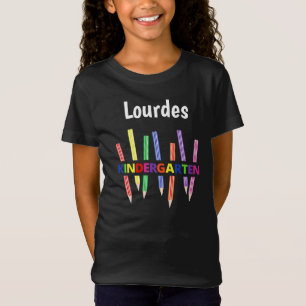 Kindergarten Colored Pencils Kindergarten 2 Girl's T-Shirt