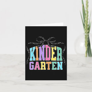 Kindergarten Coquette Bow zurück zur Schule Funny Karte