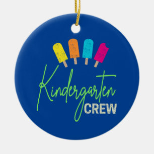 Kindergarten Crew für Kinderzimmer-Schule Kind Vin Keramik Ornament
