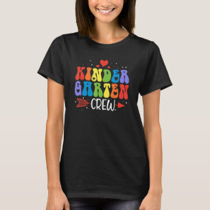 Kindergarten Crew glücklich ersten Schultag T-Shirt