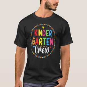 Kindergarten Crew glücklich Kinder ersten Schultag T-Shirt