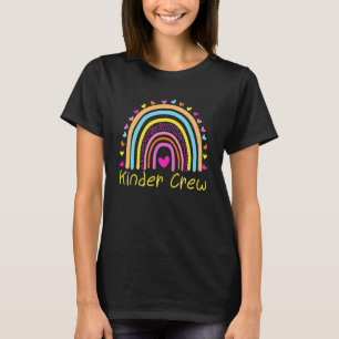 Kindergarten Crew Kindergarten Lehrerin Regenbogen T-Shirt