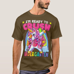 Kindergarten Dabbing Einhorn Zurück zur Schule Mäd T-Shirt
