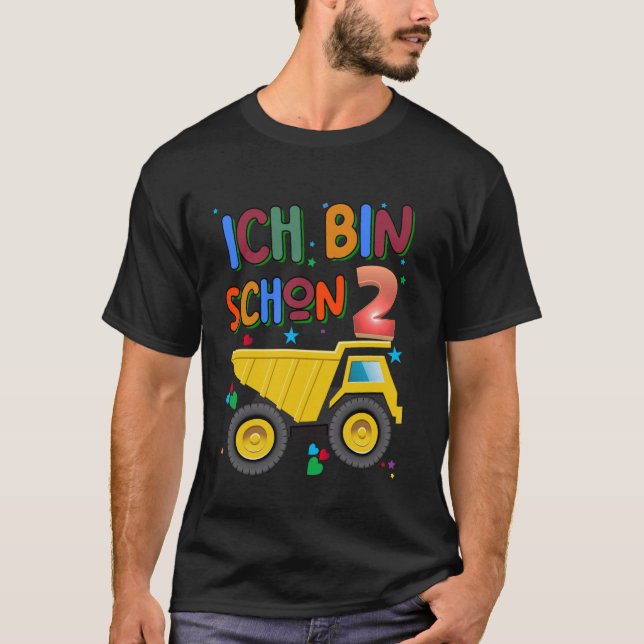 Kindergarten Deutscher Text bin 2 T-Shirt (Vorderseite)