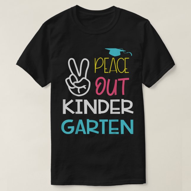 Kindergarten Einladung Peace Sunset Kids End  T-Shirt (Design vorne)