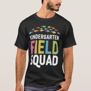 Kindergarten-Exkursionsgruppe mit bunten Fischen T-Shirt