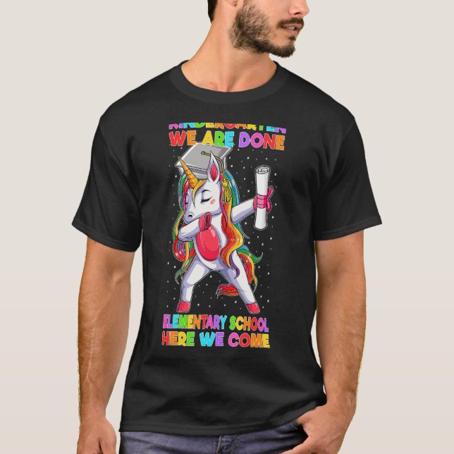Kindergarten Fertig Elementaryschool Wecome Gradua T-Shirt (Vorderseite)