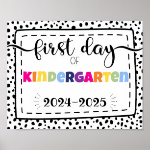 Kindergarten-Foto-Requisitenzeichen Poster