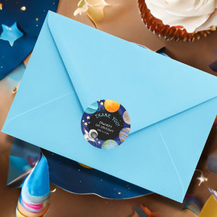 Kindergarten Geburtstag Danke Runder Aufkleber