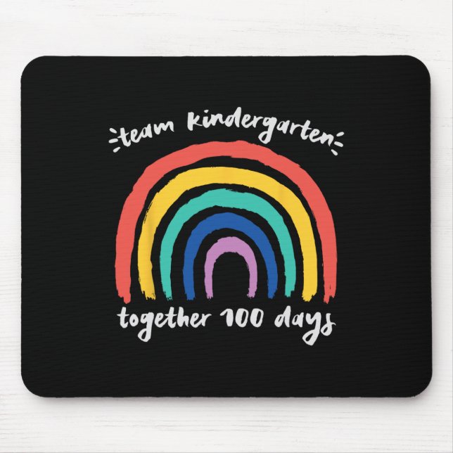 Kindergarten Gemeinsam 100 Tage Regenbogenlehrer S Mousepad (Vorne)
