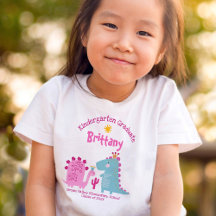 Kindergarten Girl Abschluss Dinosaur Individuelle 