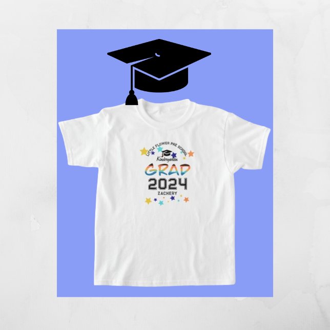 Kindergarten GRAD individuelle Name T-Shirt (Von Creator hochgeladen)