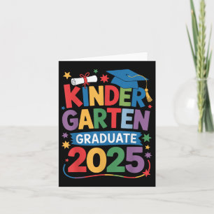 Kindergarten Graduate 2025 Prek Abschluss Girls K Karte