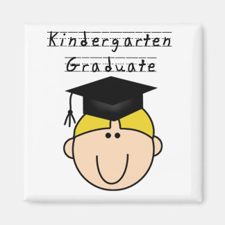 Kindergarten Graduate - Blond Boy Magnet