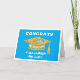 Kindergarten graduate Congrats Karte