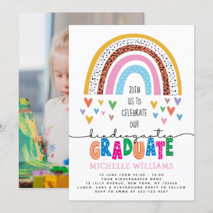 Kindergarten Graduate Foto Einladung