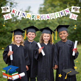 Kindergarten Graduation Bunting Flag Wimpelkette