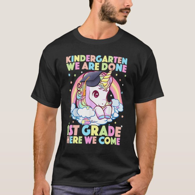 Kindergarten Graduation Magical Unicorn  Girls T-Shirt (Vorderseite)