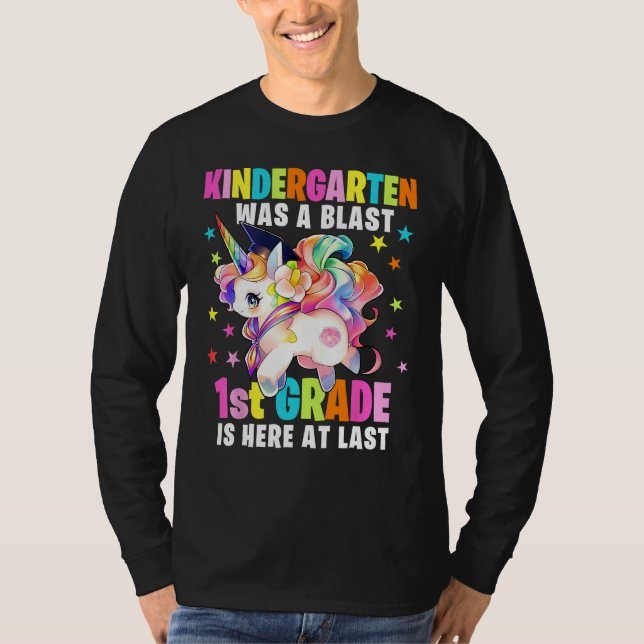 Kindergarten Graduation Unicorn Kindergarten Gradu T-Shirt (Vorderseite)