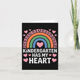Kindergarten hat mein Herz Valentinstag Lehrer Karte