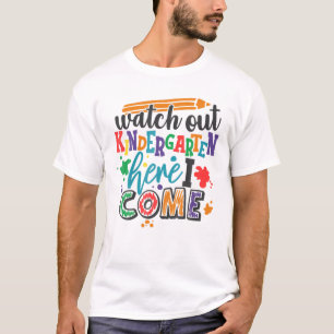 KINDERGARTEN HIER SEHEN ICH ZUM SCHULlehrer T-Shirt