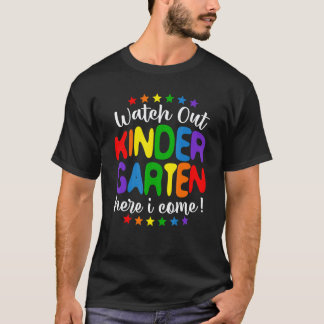 Kindergarten, ich komme Lehrer Mädchen Jungen Zurü T-Shirt