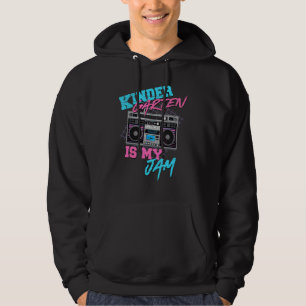 Kindergarten ist mein Ding Vintage 80er Boombox Le Hoodie
