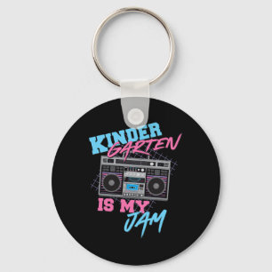 Kindergarten ist mein Ding - Vintage 80er Boombox Schlüsselanhänger